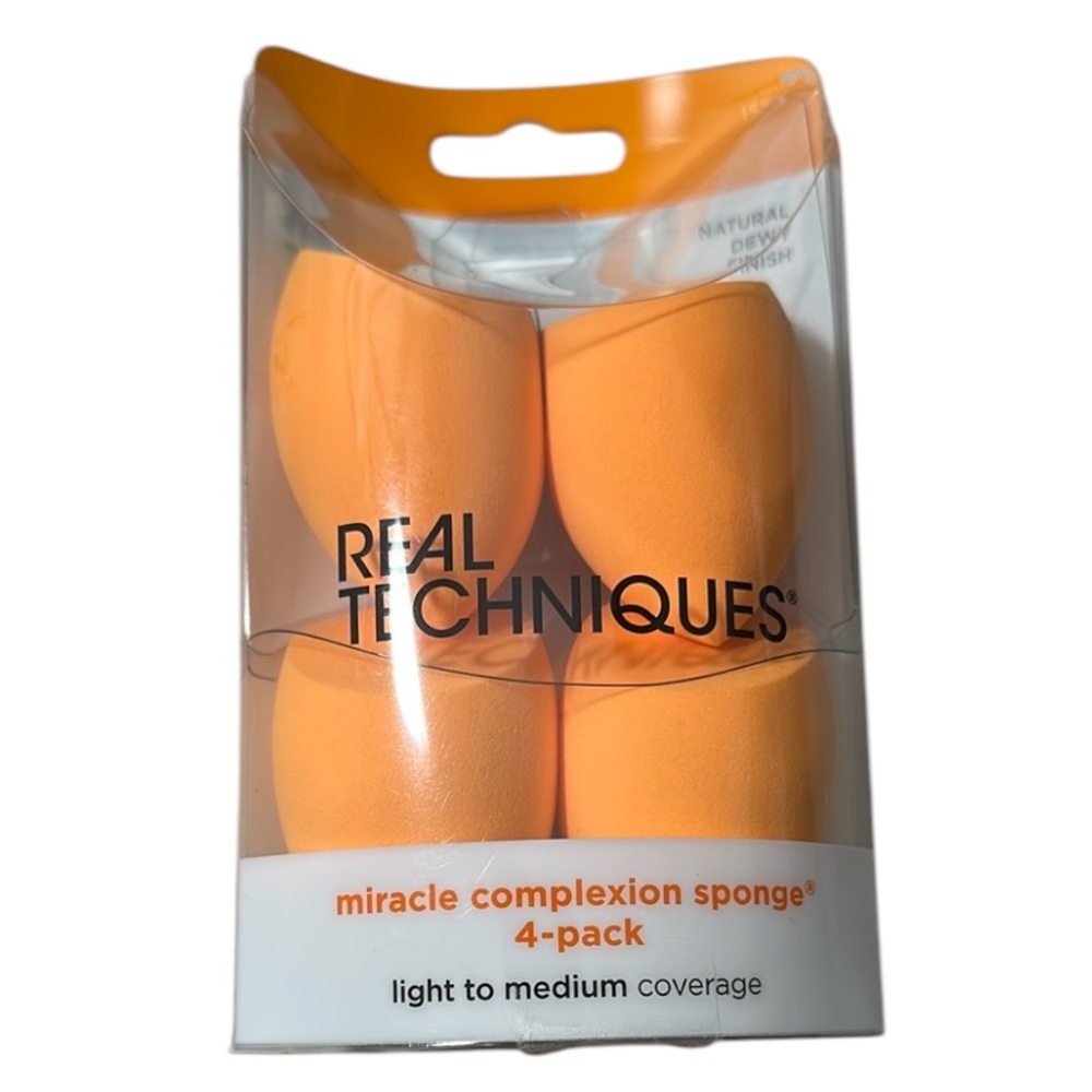 Real Techniques Orange Miracle Complexion Sponge 4-Pack